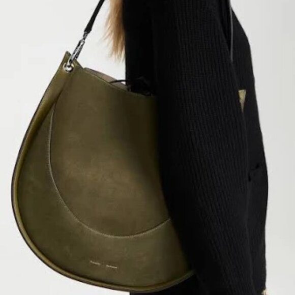 NEW Proenza Schouler Suede Leather Shoulder Bag with Pouch - Picture 14 of 15